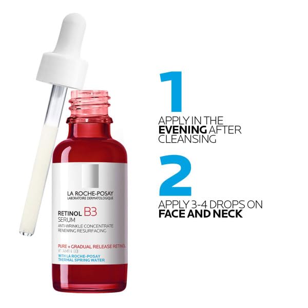 La Roche-Posay Pure Retinol Face Serum with Vitamin B3, Anti Aging Fac