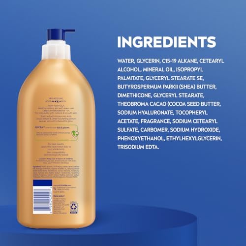NIVEA Cocoa Butter Body Lotion for Dry Skin with Hyaluronic Acid, Coco