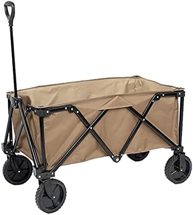 Trolleys, Outdoor Foldiutility Wagon Foldiwagon, Outdoor Beach Trolley Withhandle, Garden Trailer Transport Trolley, for All Terrain