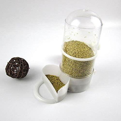 Bird Feeder Automatic Food Water Feeding Parrot Hamster Pet Clip Cage Dispenser Parrot African Grey for Small Parrots for Large Birds Conure Macaw Parrot Christmas Parts Set Large Shoulder