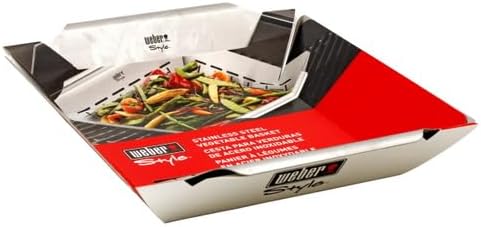 Weber Deluxe Grilling Basket – Stainless Steel Grill Basket for Vegeta