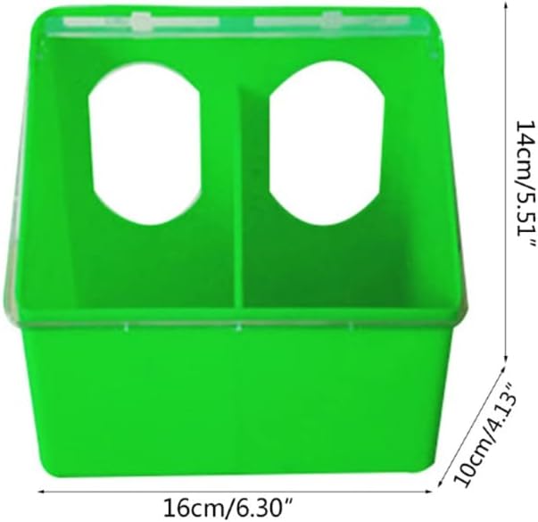 Pigeon Feeder Water 2 Pack Cups Hanging Feeding Bowl for Chickens Ducks Quails Bird Plastic Water Food Feeder with 2 Holes & Cover