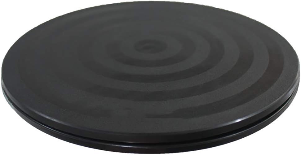 Mini Bonsai Turntable Base Stainless Steel Ball Bearings 360-Degree Rotation Easy Pruning Black 8"