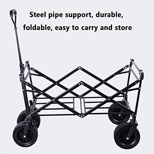 Outdoor Foldiutility Wagon Foldable Handcart, Garden Utility Truck wit