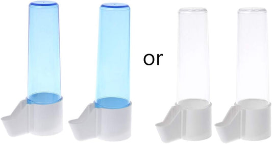 2 Pieces Bird Feeder Water Food Dispenser for Parrot Parakeet Cockatiel Conure Easy to Use