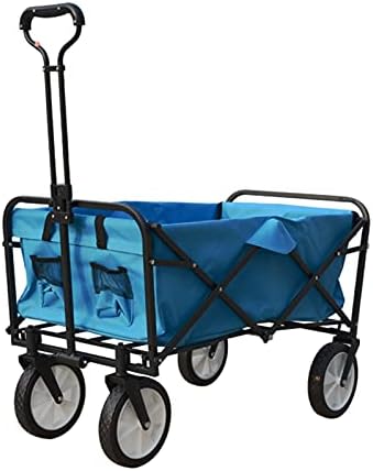 Collapsible Wagon Cart with Wheels Foldable Folding Wagons Carts Silen