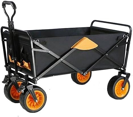 Collapsible Wagon Cart with Wheels Foldable Folding Wagons Carts Silen