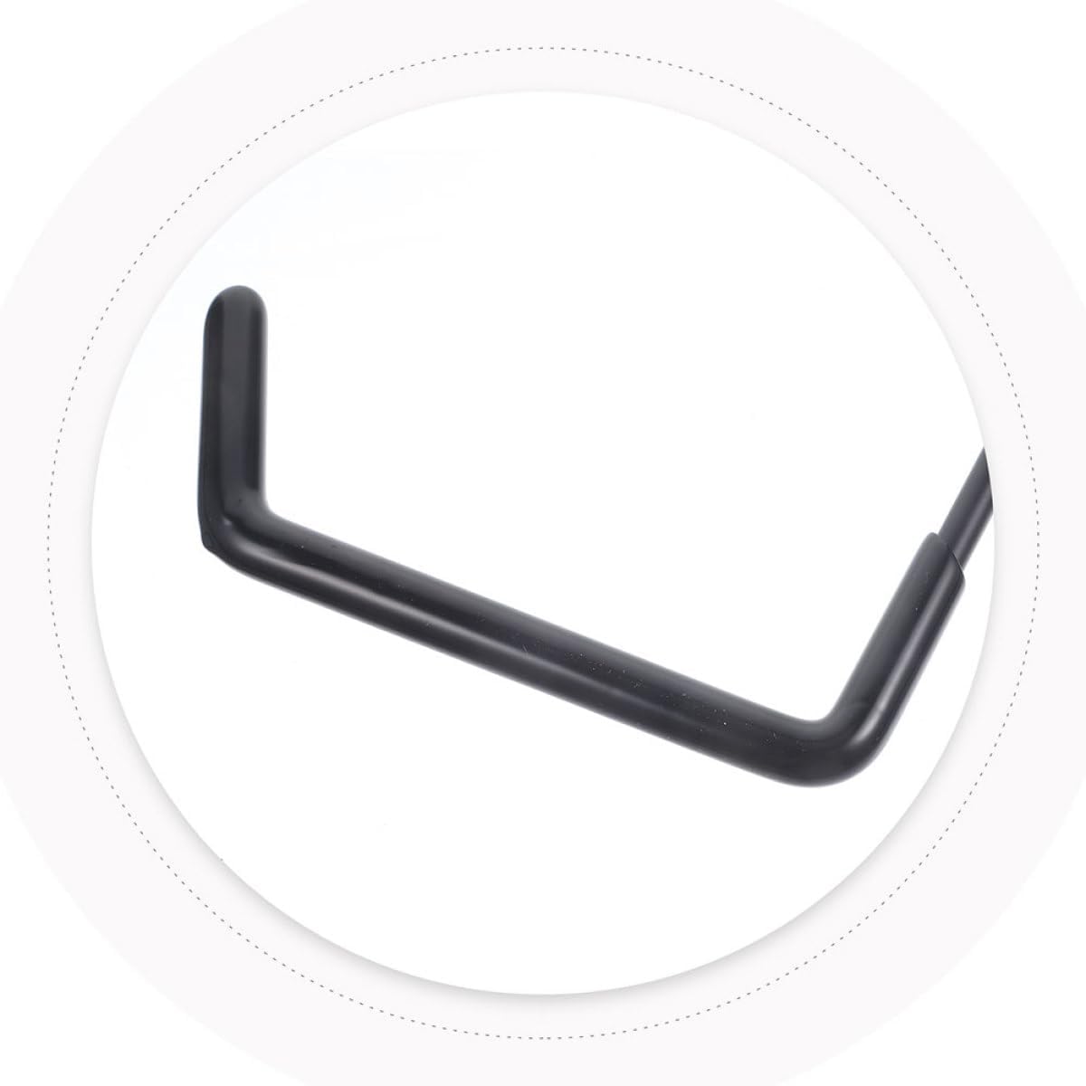 FAVOMOTO 6pcs Nail-Free Heavy Duty Garage Storage Hooks Black Large Wa