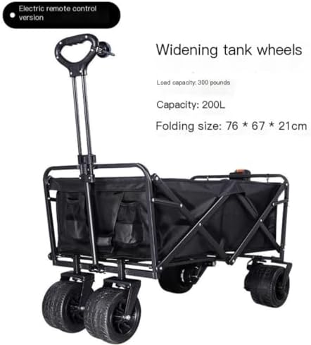 Portable Camping Cart,Portable Electric Beach Trolley Cart for Camping and Outdoor Activities