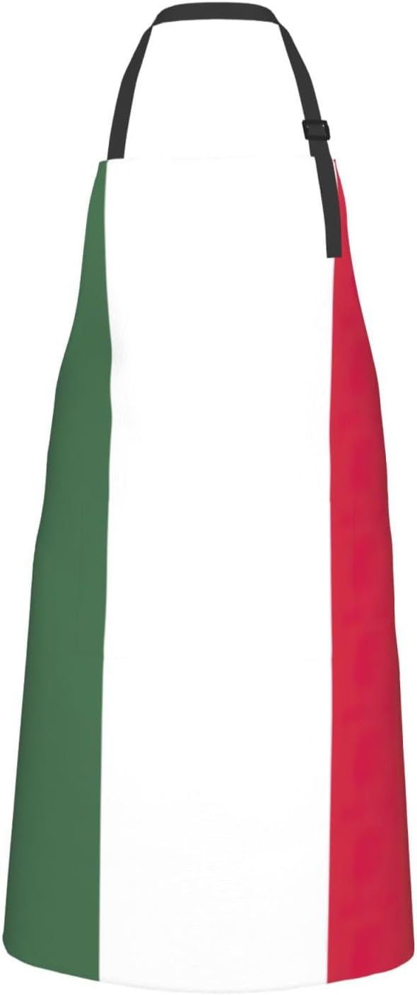 Flag of Hungary print Waterproof chef's apron with pocket apron for kitchen cooking baking barbecue and gardening