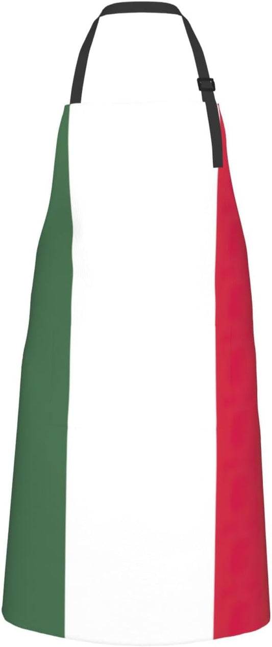 Flag of Hungary print Waterproof chef's apron with pocket apron for kitchen cooking baking barbecue and gardening