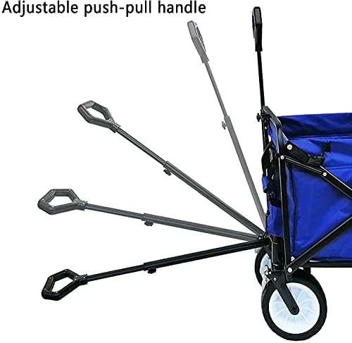 Portable Camping Cart,Beach Trolley Fishing Trolley with Putter Foldab