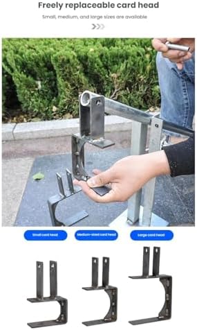 Adjustable High-Leverage Agricultural Stake Puller with Base, Multifun