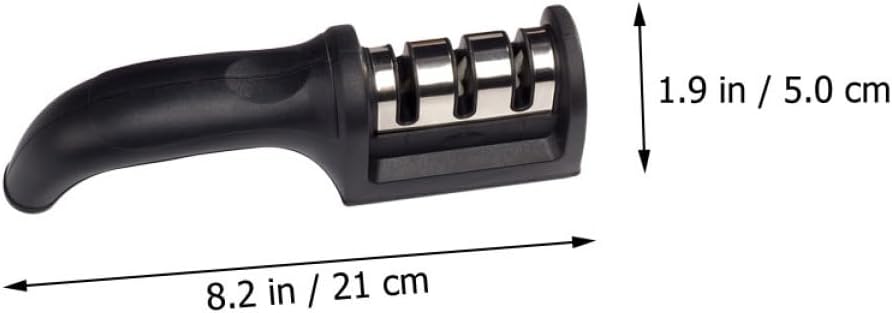 PRETYZOOM 2 Pcs Handheld Kitchen Cutter Sharpener Quick Diamond Sharpe
