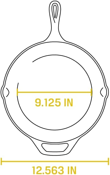 Lodge Seasoned Cast Iron Skillet - Quality Frying Pan for the Stove, O