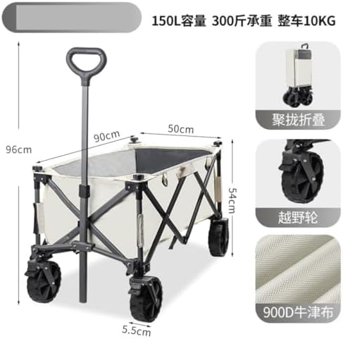Portable Camping Cart,Portable Foldable Beach Camping Shopping Cart Ou
