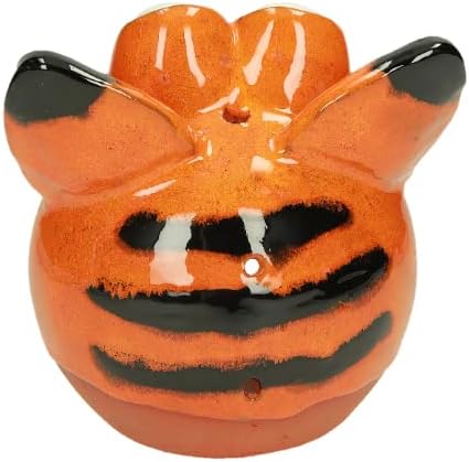 Funny Bird Feeder Cat Garden Stake Yard Art Garden Art Handmade Ceramic Garden Decor Lawn Stake Funny Cat Ceramic Bird Feeder Midene