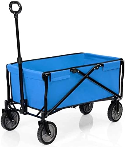 Portable Camping Cart,Outdoor Coapsible Utility Wagon Heavy Garden Por