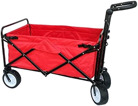 Collapsible Wagon Cart with Wheels Foldable Folding Wagons Carts Silen