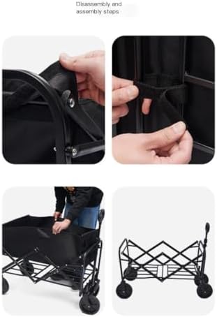 Portable Camping Cart,Beach Trolley Cart for Off Road Camping Portable Folding Campervan Trailer for Picnic Night Market Stall Outdoor Carts Ideal for Outdoor Adventures and Trav