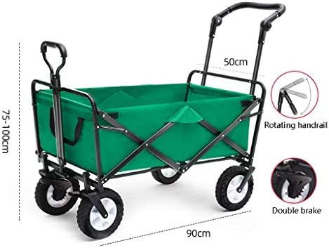 Collapsible Wagon Cart with Wheels Foldable Folding Wagons Carts Silen