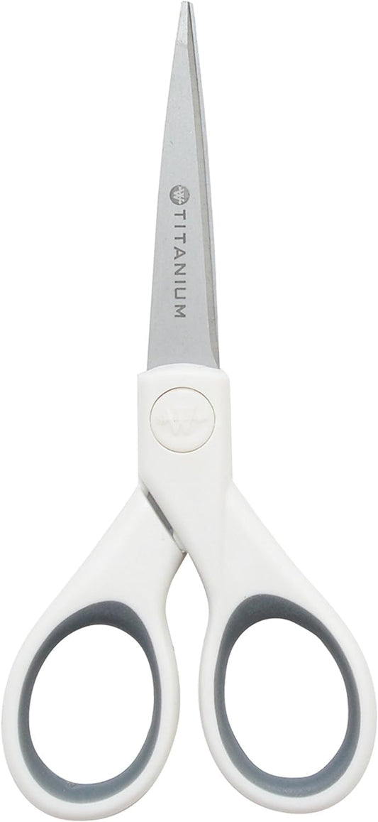 Westcott 5-Inch Micro-Tip Fabric Scissors with Titanium-Bonded Blades 