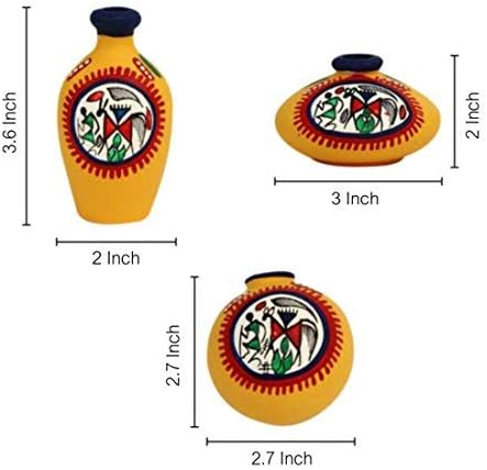Western Eiderdown Presents Terracotta Warli Hand-Painted Living Room D