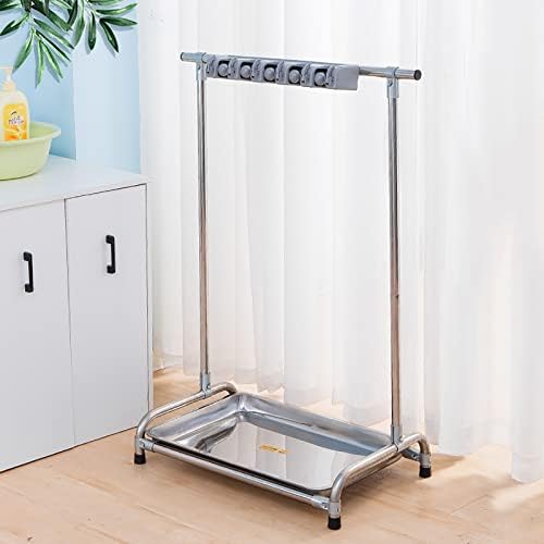 Floor Standing Cleaning Tool Cart,Broom Holder Orga,Utility Rack for M