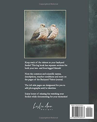 Backyard Visitors: A Bird Watching Log Book: Journal for tracking the 
