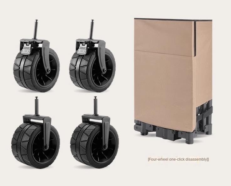 Collapsible Wagon Cart with Wheels Foldable Folding Wagons Carts Silen