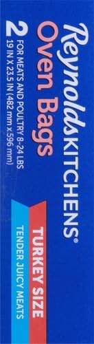 Reynolds Kitchens Turkey Size Oven Bags, Holds Up to 24 Pounds, 2 Count