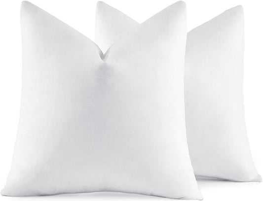 MIULEE 26x26 Euro Pillow Inserts,Set of 2 Down Feather Throw Pillows f
