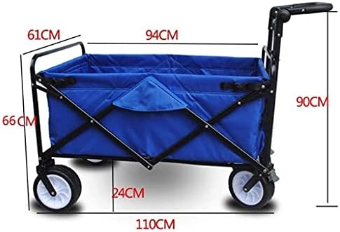 Collapsible Wagon Cart with Wheels Foldable Folding Wagons Carts Silen