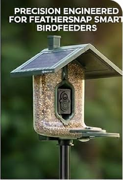 Smart Bird Feeder Pole Stand – Upgraded Wide & Sturdy Metal Design for