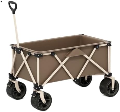 Portable Camping Cart,Portable Folding Beach Trolley Cart for Camping 