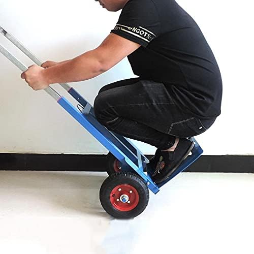 JSEIAJB Folding Shopping Cart Pull Cargo Trolley Luggage Cart Portable Load King Handling Small Cart Pull Truck Trailer