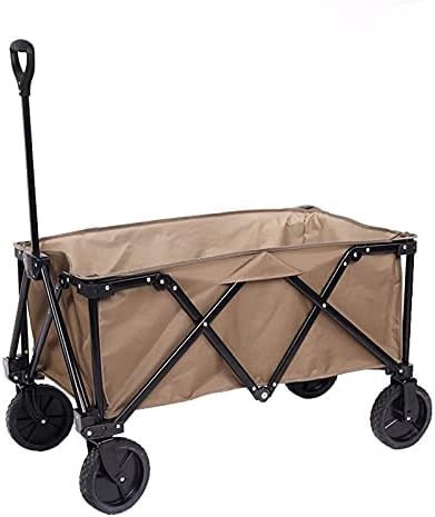 Portable Camping Cart,Folding Garden Beach Trolley Outdoor Utility Wagon Garden Trolley Carts Shopping Camping Cart