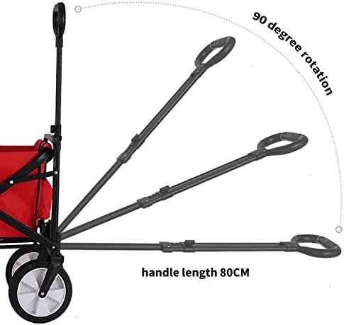 JSEIAJB Portable Utility Wagon Home Garden Wagon Cart with Storage Bas