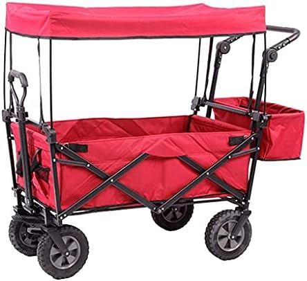 Collapsible Wagon Cart with Wheels Foldable Folding Wagons Carts Silen