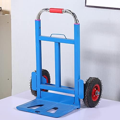 JSEIAJB Folding Shopping Cart Pull Cargo Trolley Luggage Cart Portable Load King Handling Small Cart Pull Truck Trailer