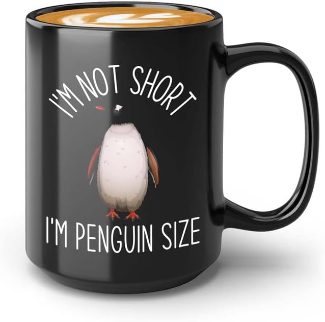 Bird Lover Coffee Mug 11oz Black - Short penguin size - Hummingbird Ne