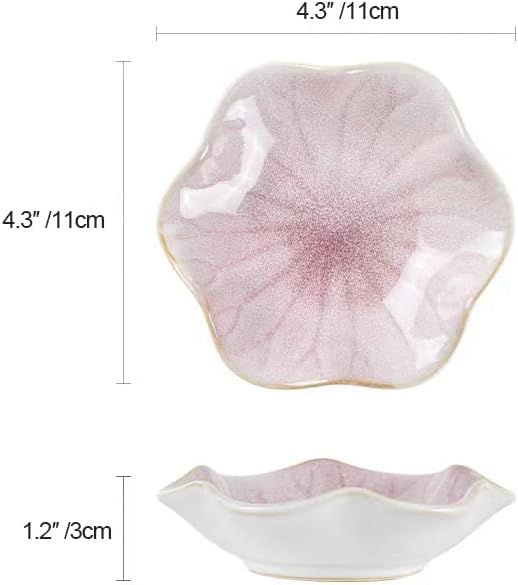 Lotus Leaf Shape Decorative Ring Tray, Small Key Bowl, Ceramic Trinket