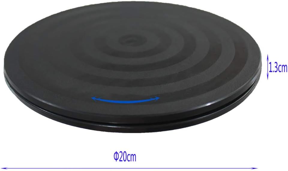 Mini Bonsai Turntable Base Stainless Steel Ball Bearings 360-Degree Rotation Easy Pruning Black 8"