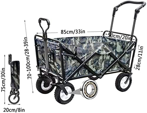 Portable Camping Cart,Outdoor Folding Utility Wagon Folding Shopping T