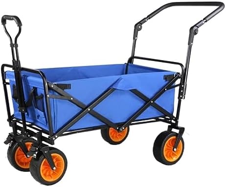 Collapsible Wagon Cart with Wheels Foldable Folding Wagons Carts Silen