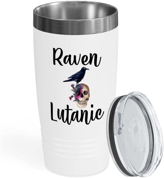 Bird Lover White Edition Viking Tumbler 20oz - Rven lutanic - Hummingb