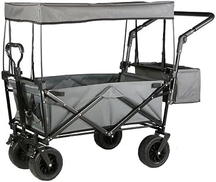 Collapsible Wagon Cart with Wheels Foldable Folding Wagons Carts Silen