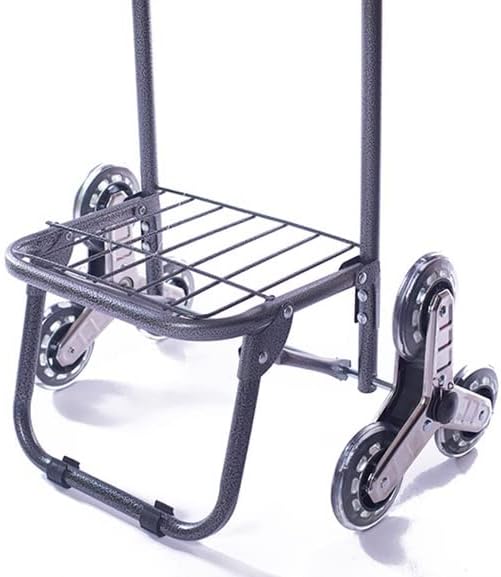 JSEIAJB Shopping Cart Stair Climber Cart Grocery Foldable Cart with Extra Large Shopping Bag Laundry Utility Cart