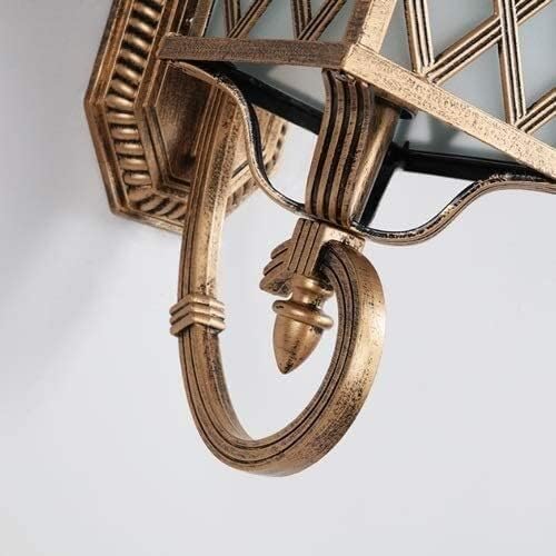 Porch Light Wall Lamp Wall Light Wall Sconce Outdoor Solar Retro Industrial European Simple Personality Creative Antique Garden Brass Metal Luminaire for Porch Balcony Patio Doorway Aisle Gar