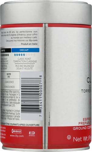 Illy Classico Ground Espresso Coffee, Medium Roast Roast With Notes Of